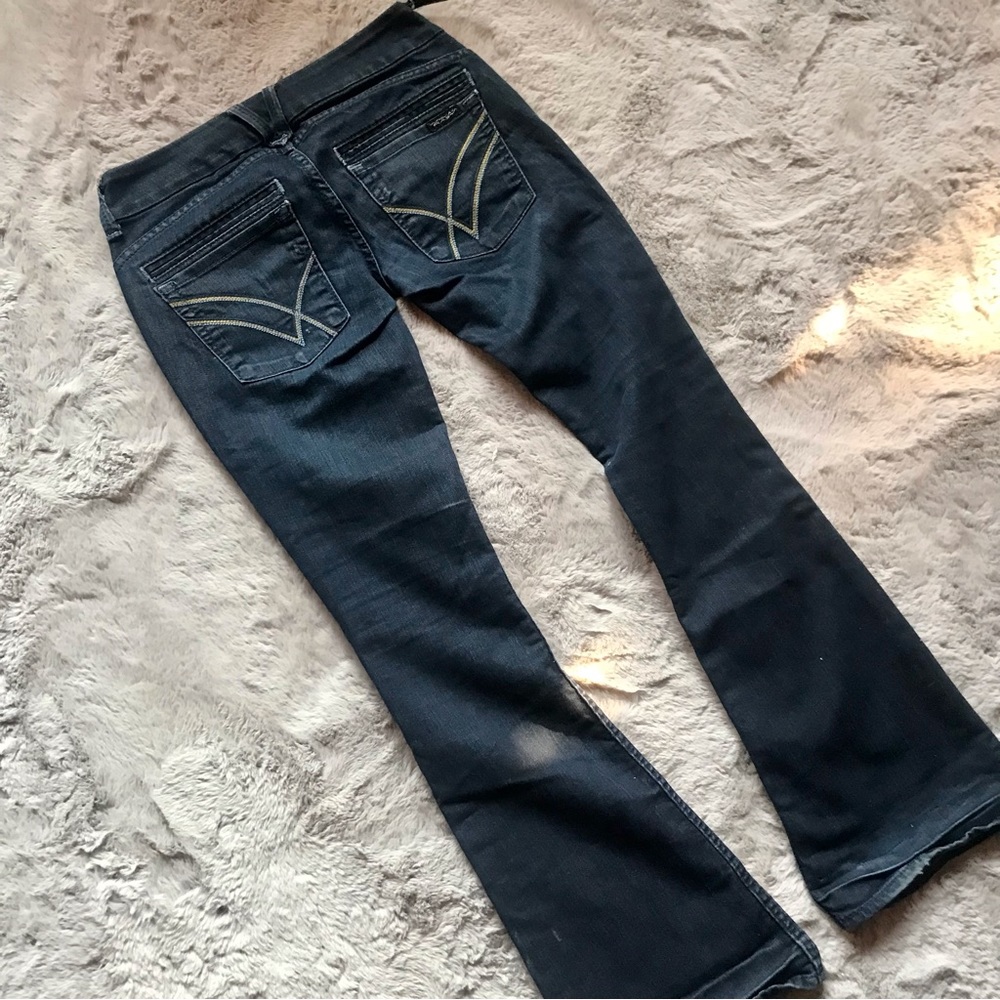 Y2K William Rast Savoy Ultra low rise Bootcut denim jeans some wear see photos